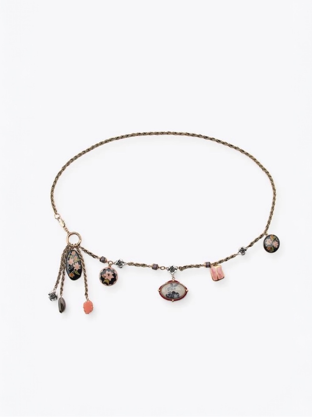 Zara Gold Tone Belt with Resin Charms - Picture 2 of 9